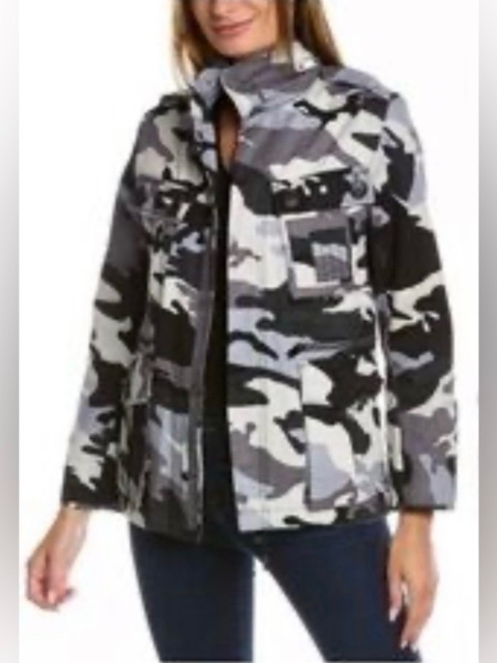 Zadig & Voltaire Camo Skull Back Jacket NWT